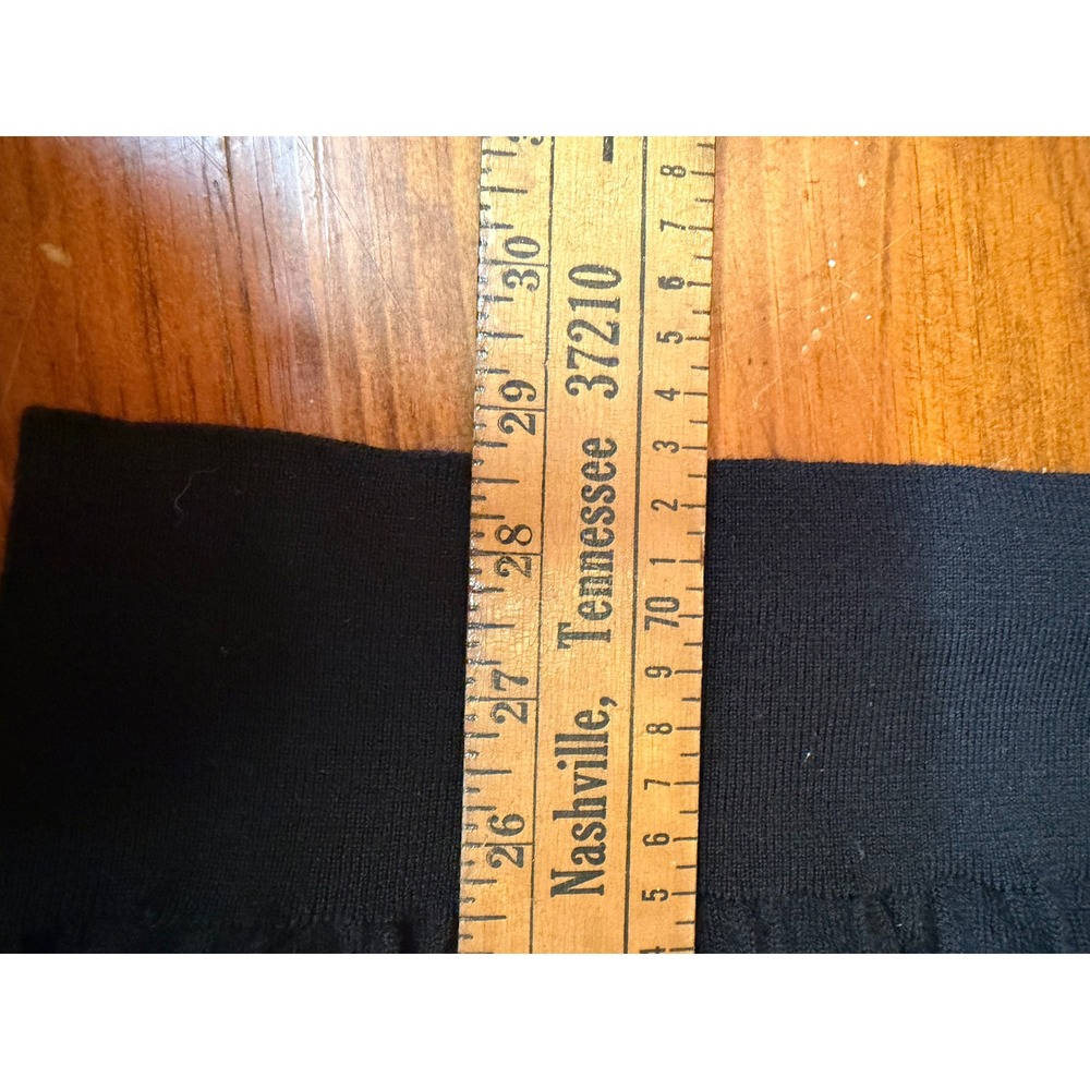 Peter Millar XXL Black Merino Wool V-Neck Sweater WMGA Golf Flags Logo Mens - Picture 9 of 13